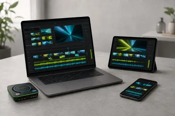 ClonerAlliance software running on laptop, tablet and phone
